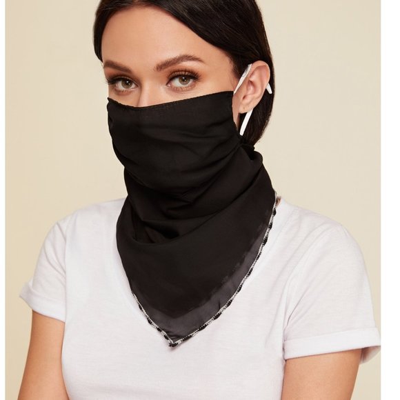 Accessories - Face Mask/Scarf Sun Protection For The Face Black